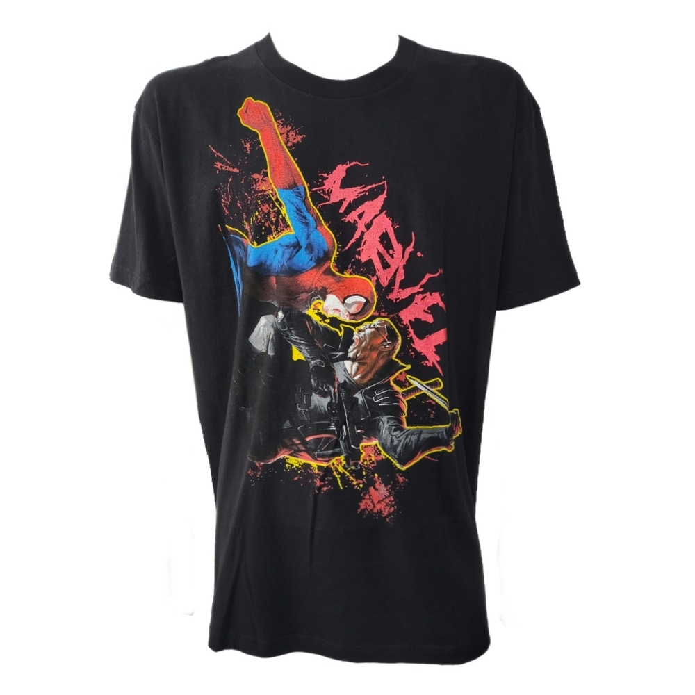 Marvel x Mad Engine Vampire Spider-Man vs Blade Tee Black XL 2007 NWT